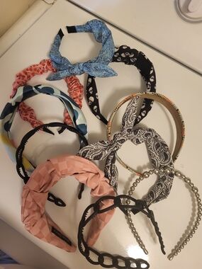 Mixed Women’s Headband Set - Pink, Blue, Black & Neutral